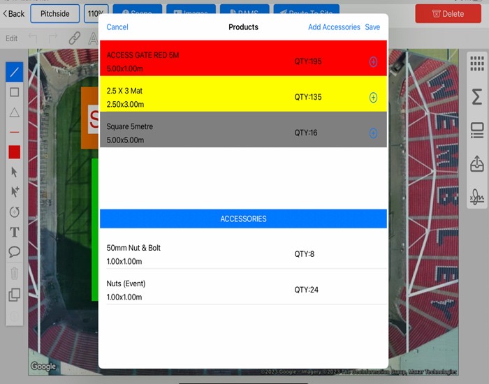 Product totals calculation